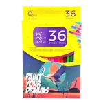 مداد رنگی 36 عددی جعبه مقوایی ام کیو - M.Q