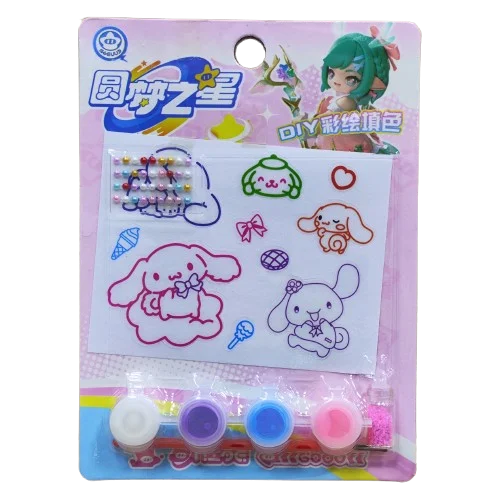 کیت استیکر نگین دار قابل رنگ خانواده کرومی