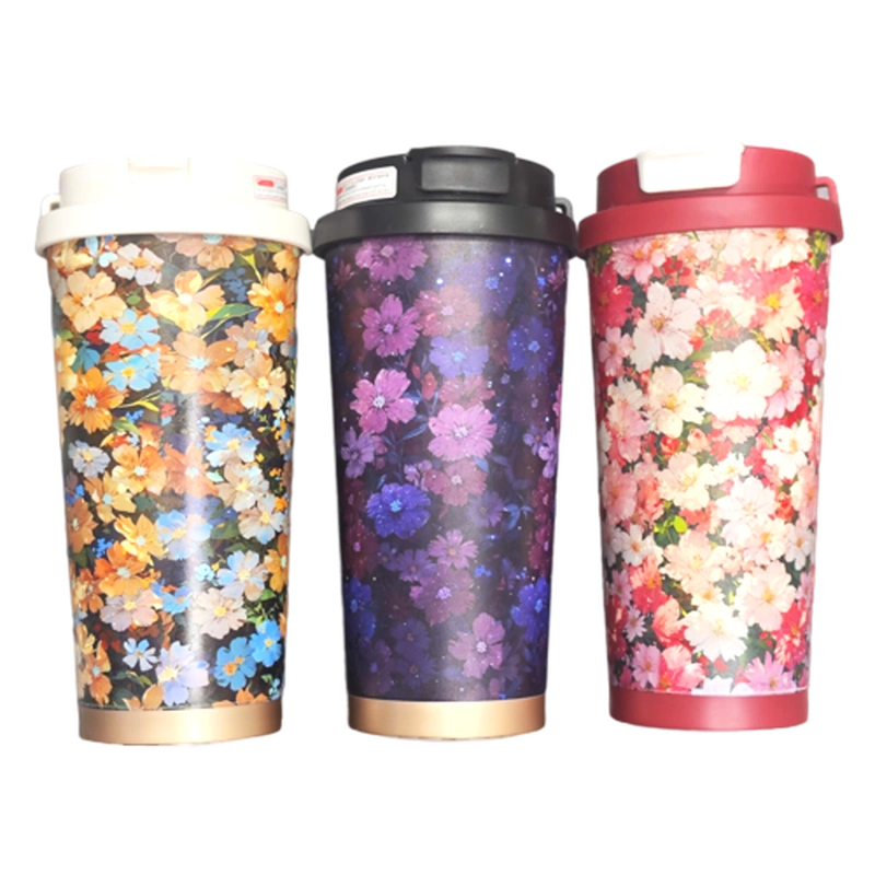 تراول ماگ 500ml طرح گل