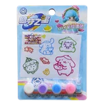 کیت استیکر نگین دار قابل رنگ خانواده کرومی/آبی