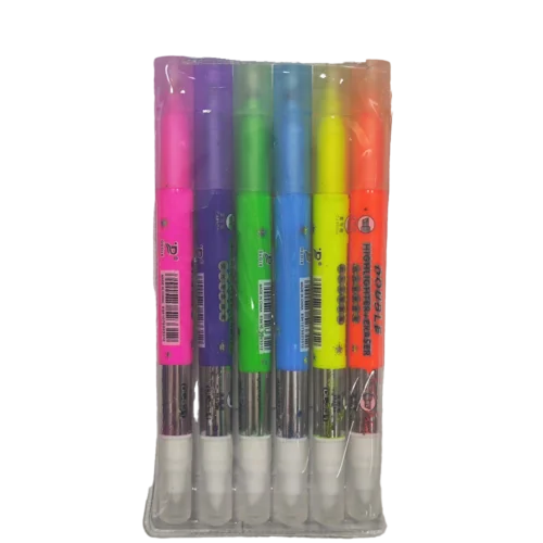 هایلایتر 6 عددی پاکن دار