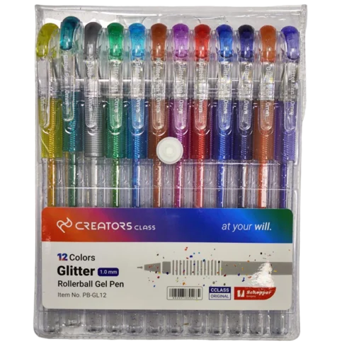 خودکار اکلیلی 12 رنگ کریتورز کلاس gelitter