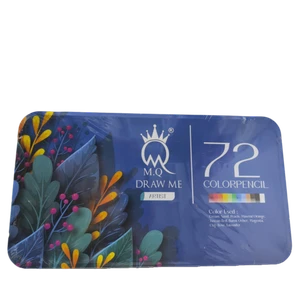 مداد رنگی 72 رنگ جعبه فلزی MQ