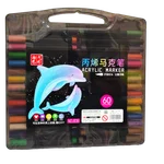 ماژیک آکریلیک ۶۰ رنگ نوک قلمویی (Acrylic Marker Brush Tip)