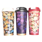 تراول ماگ 500ml طرح گل