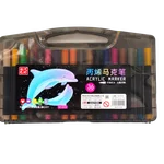 ماژیک آکریلیک ۳۶ رنگ نوک قلمویی (Acrylic Marker Brush Tip)