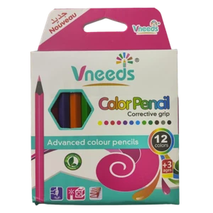 مداد رنگی 12 تایی کوتاه vneeds