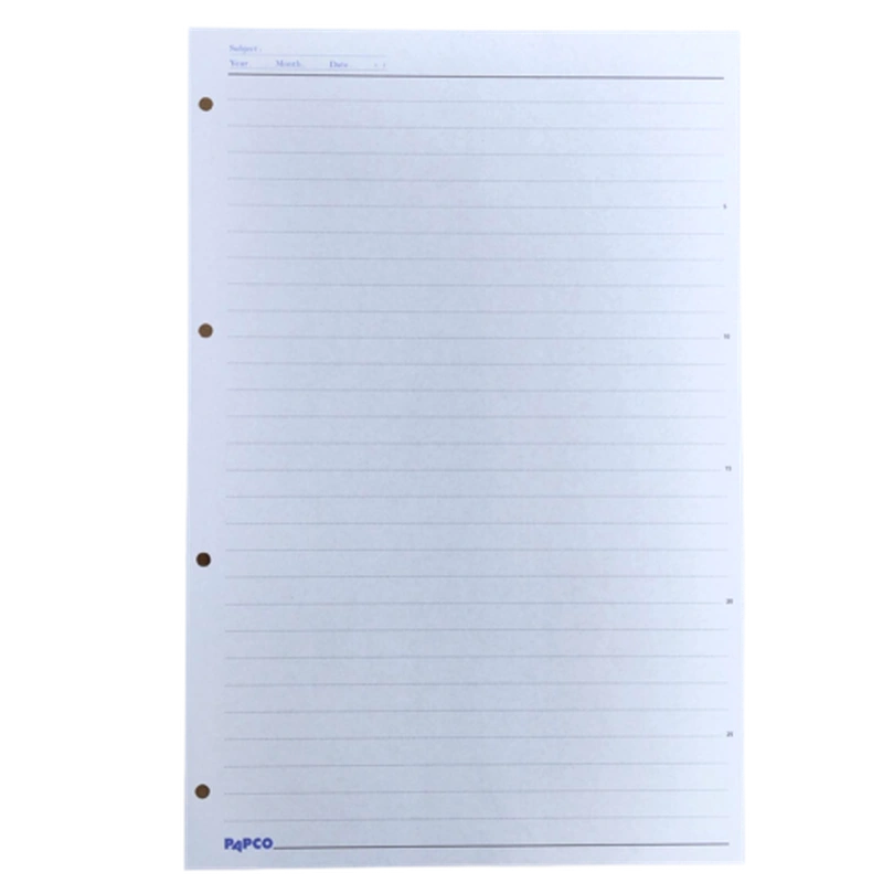 کاغذ دفتر کلاسوری 4 سوراخ 50 برگی پاپکو