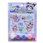 کیت استیکر نگین دار قابل رنگ خانواده کرومی/بنفش